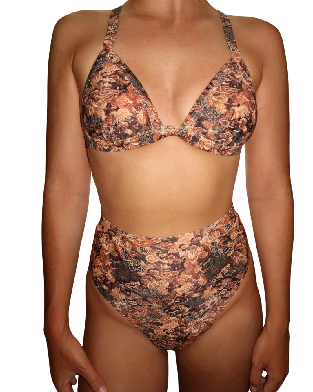Java Top - Butterfly Brown