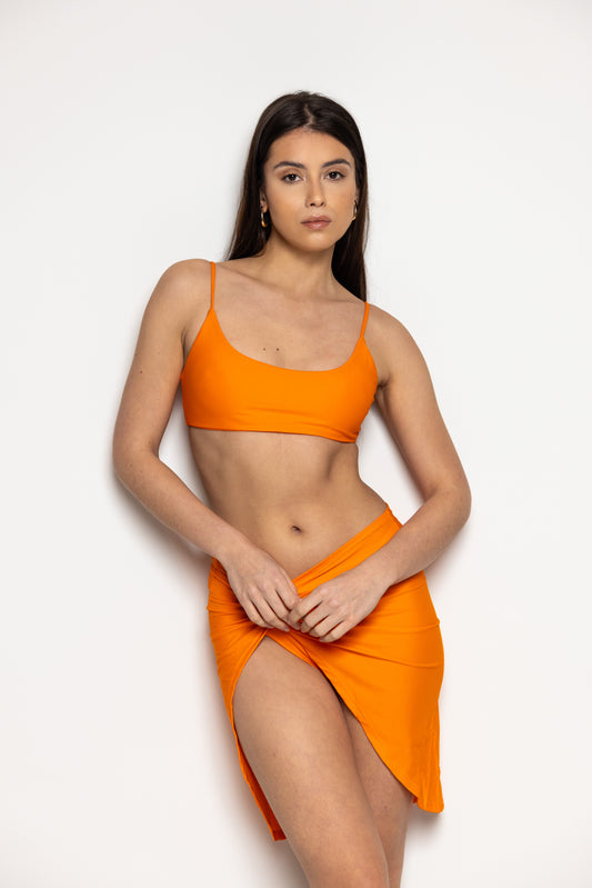Twist Skirt - Orange